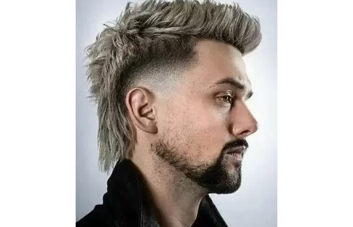 Edgy Mullet with Asymmetrical Design